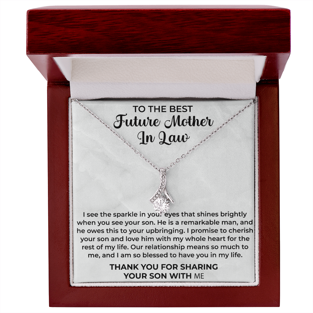 To the best future mother in law necklace - Mother In Law Gift, Mother Of The Groom Gift, Mother Of The Groom Necklace, Mother In Law Gift Bride, Jewelry Necklace - Beauty Belliss